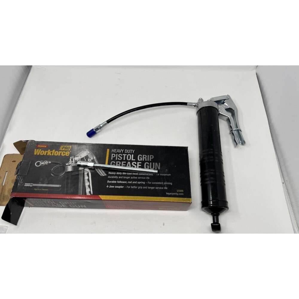Legacy L1325 Workforce Pistol Grip Grease Gun with Rigid Extension
